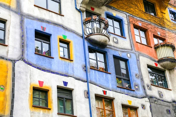 Hundertwasserhaus Dzielnicy Landstrabe Wiedeń Austria — Zdjęcie stockowe