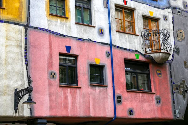 Hundertwasserhaus Dzielnicy Landstrabe Wiedeń Austria — Zdjęcie stockowe