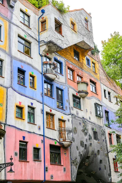 Hundertwasserhaus Dzielnicy Landstrabe Wiedeń Austria — Zdjęcie stockowe