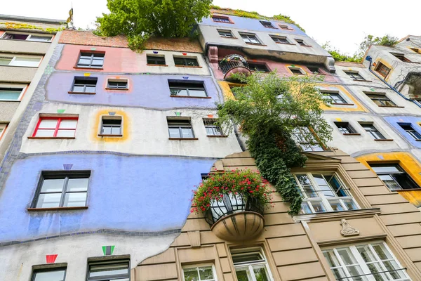 Hundertwasserhaus Dzielnicy Landstrabe Wiedeń Austria — Zdjęcie stockowe