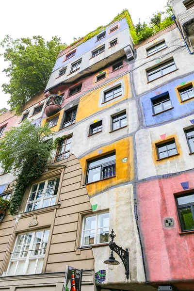 Hundertwasserhaus Landstrabe Okrese Město Vídeň Rakousko — Stock fotografie