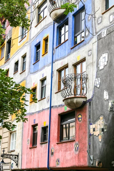 Hundertwasserhaus Landstrabe Okrese Město Vídeň Rakousko — Stock fotografie