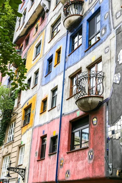 Hundertwasserhaus Landstrabe District Wien City Österrike — Stockfoto