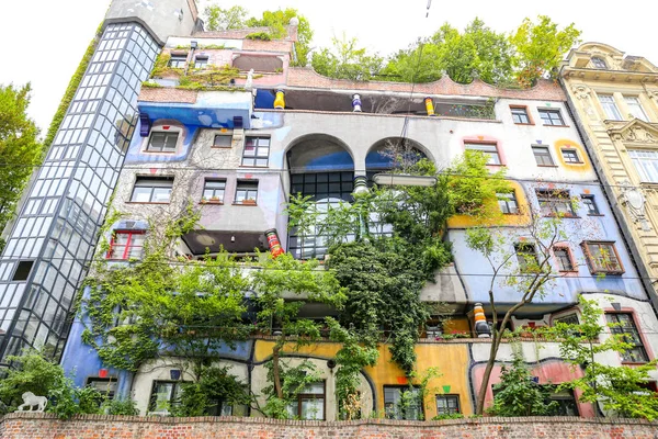 Hundertwasserhaus Landstrabe Okrese Město Vídeň Rakousko — Stock fotografie