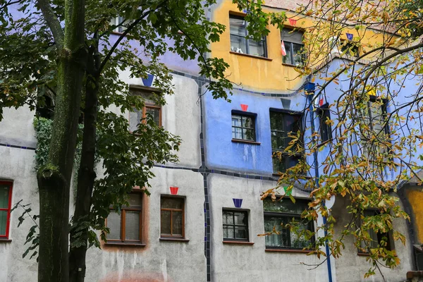 Hundertwasserhaus Στην Περιοχή Landstrabe Βιέννη Αυστρία — Φωτογραφία Αρχείου