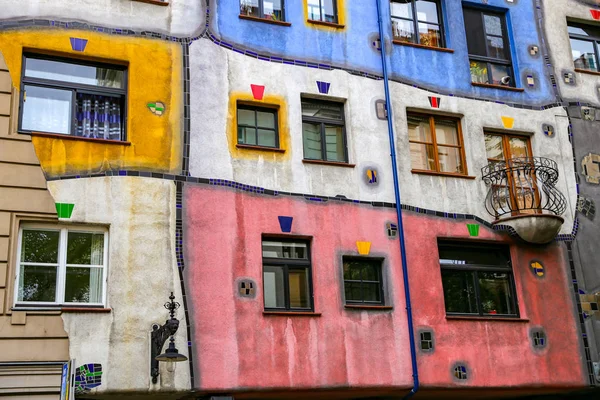 奥地利维也纳市Landstrabe区Hundertwasserhaus — 图库照片