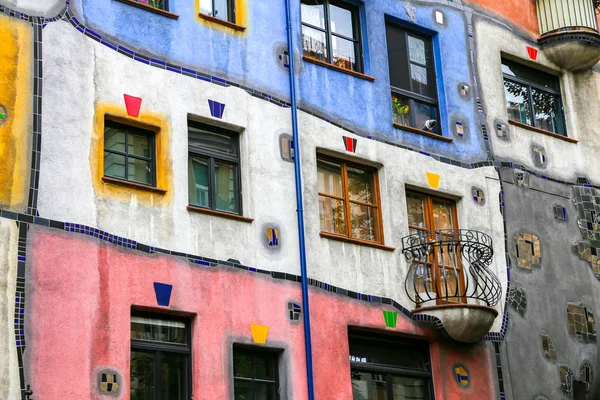 Hundertwasserhaus Landstrabe Okrese Město Vídeň Rakousko — Stock fotografie