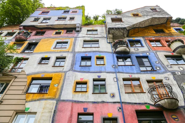 Hundertwasserhaus Landstrabe Okrese Město Vídeň Rakousko — Stock fotografie