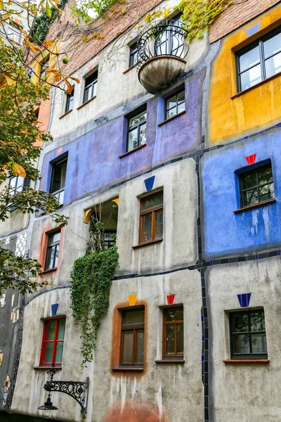 Hundertwasserhaus Στην Περιοχή Landstrabe Βιέννη Αυστρία — Φωτογραφία Αρχείου