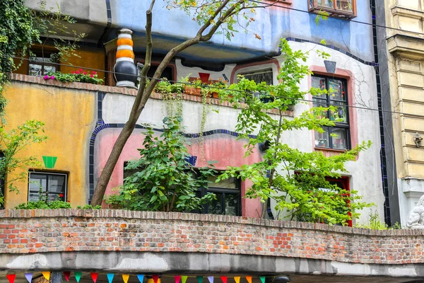 Hundertwasserhaus Landstrabe Okrese Město Vídeň Rakousko — Stock fotografie