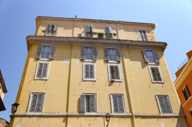 Cephe bir binanın Roma şehir, İtalya