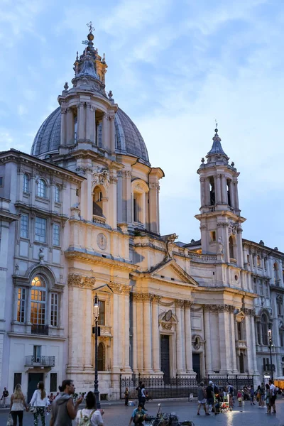 Sant Agnese Agone Nella Città Roma — Foto Stock