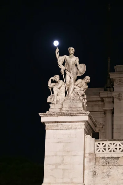 Estátua Altar Pátria Roma Cidade Itália — Fotografia de Stock