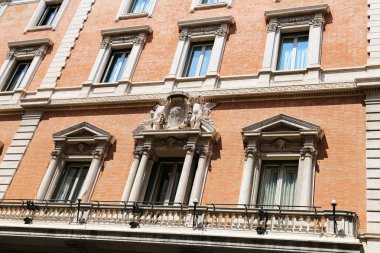 Cephe bir binanın Roma şehir, İtalya