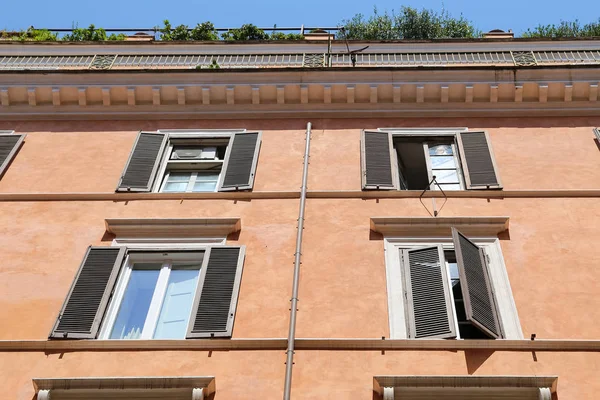 Facade Building Rome City Italy — Stock Photo, Image