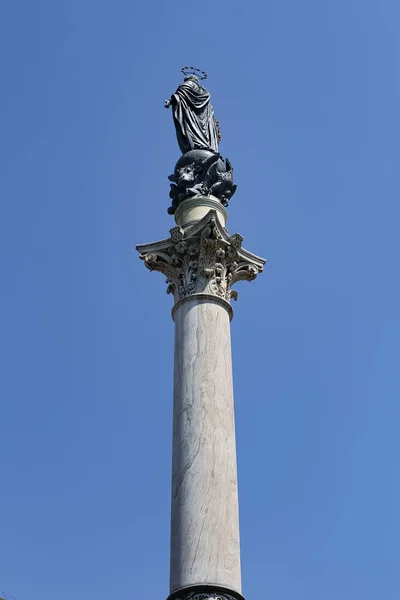 Column Immaculate Conception Rome City Italy — Stock Photo, Image