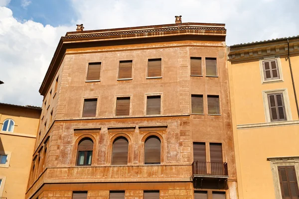 Homlokzat Épület Város Róma Olaszország — Stock Fotó