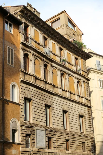 Fachada Edifício Roma Cidade Itália — Fotografia de Stock