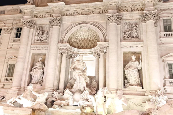 特雷维喷泉 丰塔纳迪特雷维在罗马市 意大利 — 图库照片