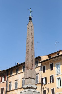 Dikilitaş meydanında Pantheon - Piazza della Rotonda Roma şehir, İtalya