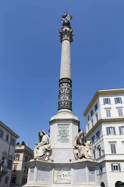 Colonna Dell Immacolata Concezione Roma — Foto Stock