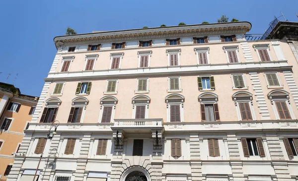 Fassade Eines Gebäudes Rom Italien — Stockfoto