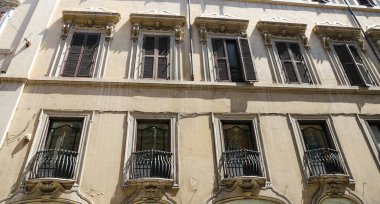 Cephe bir binanın Roma şehir, İtalya