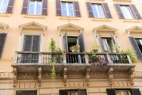 Fachada Edifício Roma Cidade Itália — Fotografia de Stock