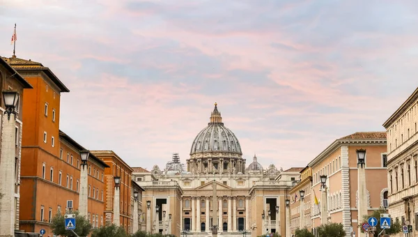 Peters Basilikan Vatikanstaten Rom City Italien — Stockfoto