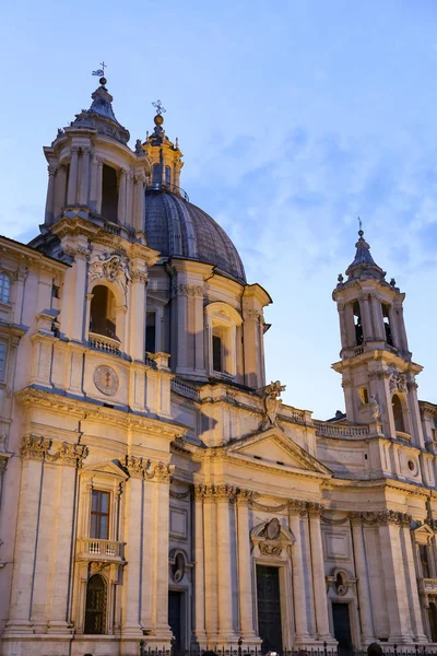 Sant Agnese Agone Rome City Itália — Fotografia de Stock