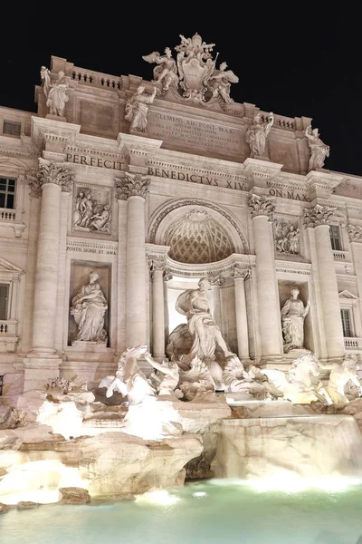 特雷维喷泉 丰塔纳迪特雷维在罗马市 意大利 — 图库照片