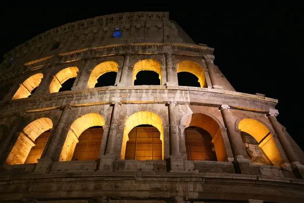 Colosseum Nachts Rome City Italië — Stockfoto