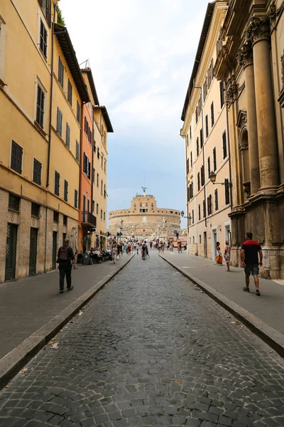 Rom Italien Augusti 2018 Mausoleum Hadrian Castel Sant Angelo Där — Stockfoto