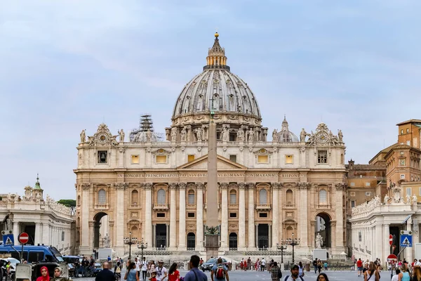 Roma Italia August 2018 Bazilica Peters Din Statul Vatican Roma — Fotografie, imagine de stoc