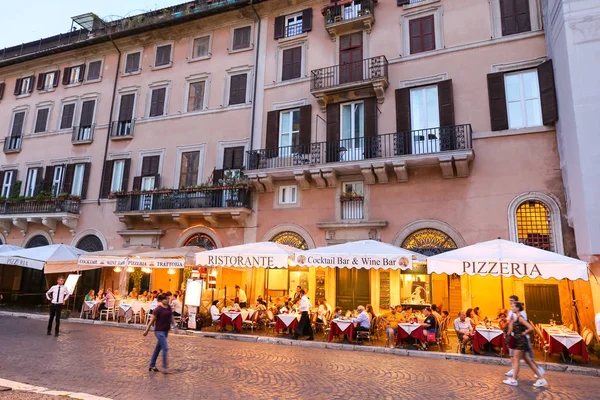 Roma Itália Agosto 2018 Restaurante Piazza Navona Roma — Fotografia de Stock