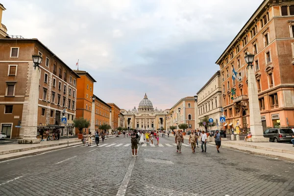 Roma Itália Agosto 2018 Basílica São Pedro Estado Cidade Vaticano — Fotografia de Stock