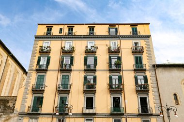 Napoli City, İtalya 'da Bir Bina Cephesi