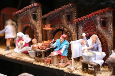 Napoli, İtalya 'da Günlük Yaşamın Minyatürü