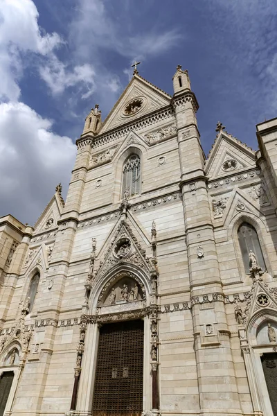 Fachada Catedral Nápoles Cidade Nápoles Itália — Fotografia de Stock