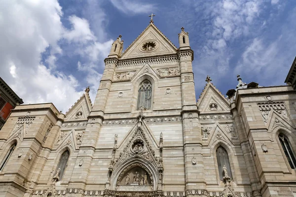 Fachada Catedral Nápoles Cidade Nápoles Itália — Fotografia de Stock