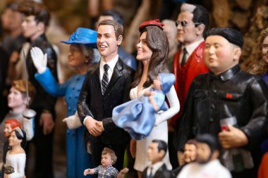 Kate Middleton ve Prens William Minyatür Napoli Şehri, İtalya