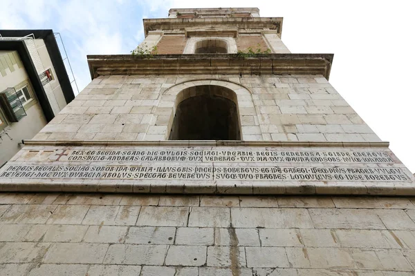 Belltower Santa Chiara Church Neapel City Italien — Stockfoto