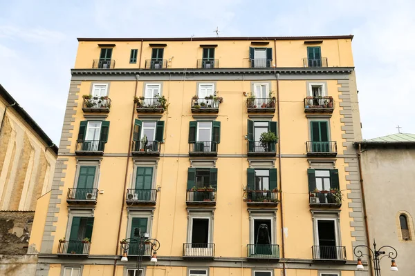 Façade Bâtiment Naples Italie — Photo