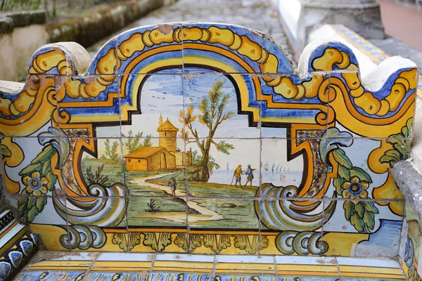 Klostergarten Des Klosters Santa Chiara Neapel City Italien — Stockfoto