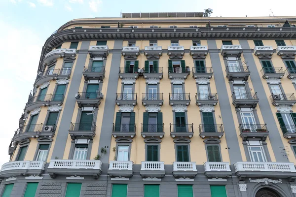 Facade Building Naples Italy — Stock Photo, Image