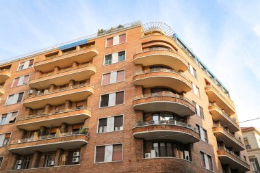 Napoli City, İtalya 'da Bir Bina Cephesi