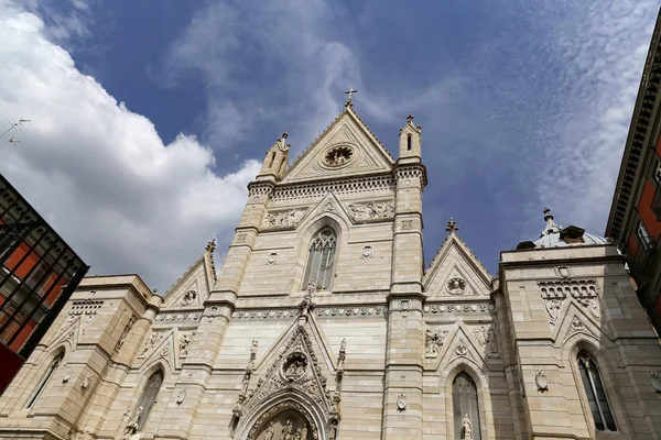 Fachada Catedral Nápoles Ciudad Nápoles Italia — Foto de Stock