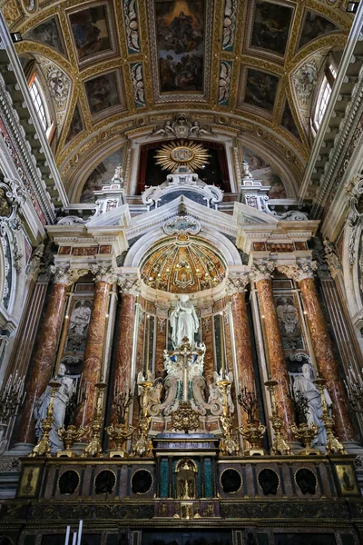 Naples Talya Ağustos 2018 Gesu Nuovo Kilise Içinde Napoli Şehir — Stok fotoğraf