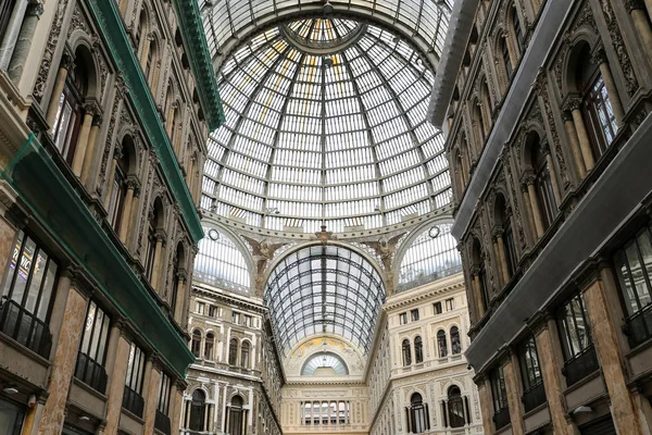 Neapol Itálie Srpna 2018 Uvnitř Galleria Umberto Městě Neapol — Stock fotografie