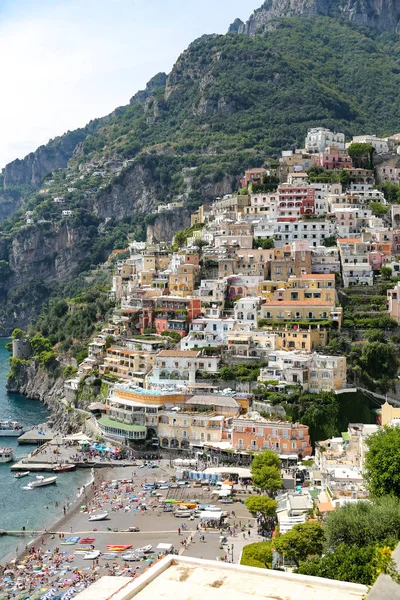 Veduta Generale Della Città Positano Nella Città Napoli — Foto Stock